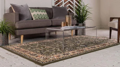 Miniatura 195 de Unique Loom Colección Sialk Hill - Alfombra de área Washington (3 pies 3 pulgadas x 5 pies 3 pulgadas, rectángulo, burdeos/crema)