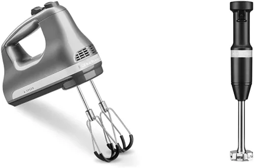 Miniatura 8 de KitchenAid Batidora de mano de 6 velocidades con batidores de borde flexible + batidora de mano con cable de velocidad variable KitchenAid Empire Red