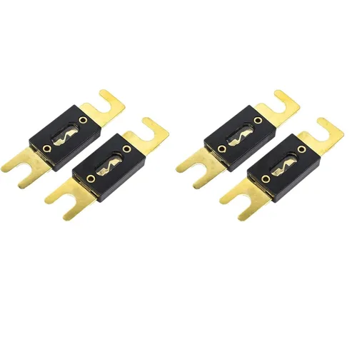 Fusible ANL de 160 A, 160 A, 32 V, fusible ANL chapado en oro de 160 A, adecuado para sistema de radio de automóvil y audio y video (paquete de 4)