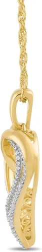 Miniatura 2 de Tienda Essentials Sterling Silver Diamond Heart Pendant Necklace (previously Tienda Collection)