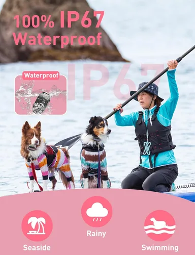 Miniatura 4 de Collar de entrenamiento para perros sin choque, collar vibratorio para perros pequeños, medianos y grandes, sin golpes, sin puntas