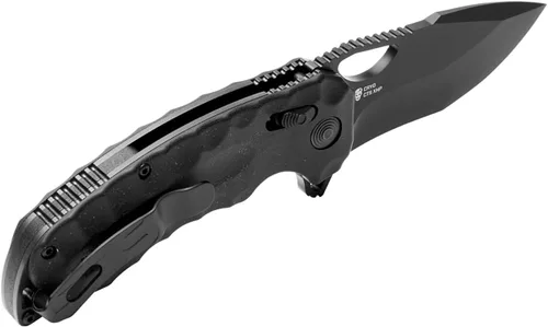 SOG Kiku Cuchillos plegables de bolsillo de apertura rápida y corte preciso ambidiestros con mango de lino de Micarta | Acero CTS XHP, bloqueo XR