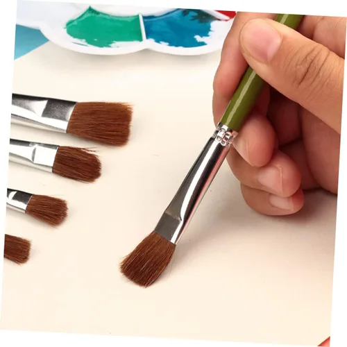 Miniatura 8 de Juego de pinceles para acuarela, pintura al óleo, herramientas artísticas para artistas, niños y niñas, principiantes, 12 piezas, juego de pinceles