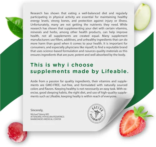 Miniatura 5 de Lifeable Gomitas Omega 3 para niños con suplemento vegano de DHA Alternativa al aceite de pescado Omega 3 para niños del aceite de linaza a base