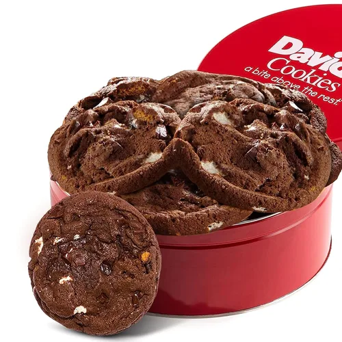 Miniatura 10 de Galletas decadentes y crocantes de mantequilla de cacahuate, 2 libras. Lata.