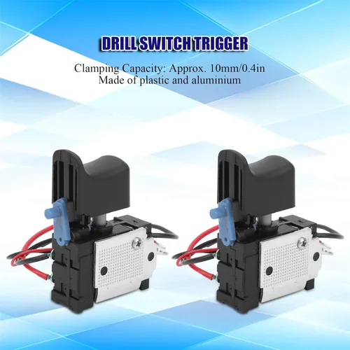 Miniatura 3 de Interruptor de taladro eléctrico, taladros manuales inalámbricos, 2 piezas, interruptor de gatillo de herramienta eléctrica, botón de control