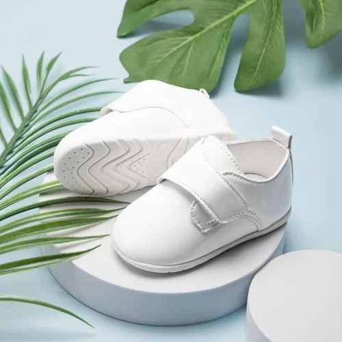 Miniatura 4 de Babelvit Mocasines Oxford para bebés y niñas, zapatos con cordones, zapatos para caminar primero, mocasines de piel sintética, suela de goma suave