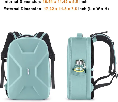 Miniatura 7 de MOSISO Mochila para Cámara, Bolsa de Cámara Fotográfica DSLR/SLR/Sin Espejo de 15-16 Pulgadas, Estuche Rígido Impermeable con Soporte para Trípode