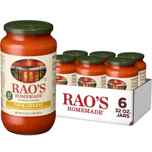 Miniatura 14 de Rao's Homemade Salsa de pasta de cuatro queso, 24 onzas, salsa de tomate, todo propósito, salsa de pasta apta para keto, tomates de alta calidad