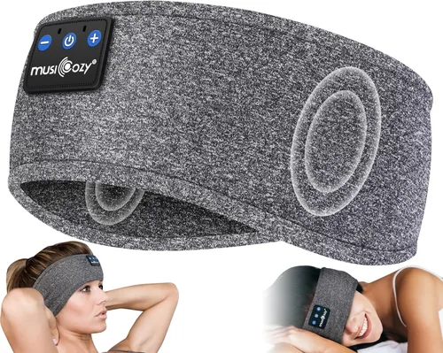 Miniatura 11 de MUSICOZY Auriculares Bluetooth 5.4 con Diadema para Deportes y Sueño, Máscara para los Ojos Inalámbrica para Dormir con Auriculares para Personas