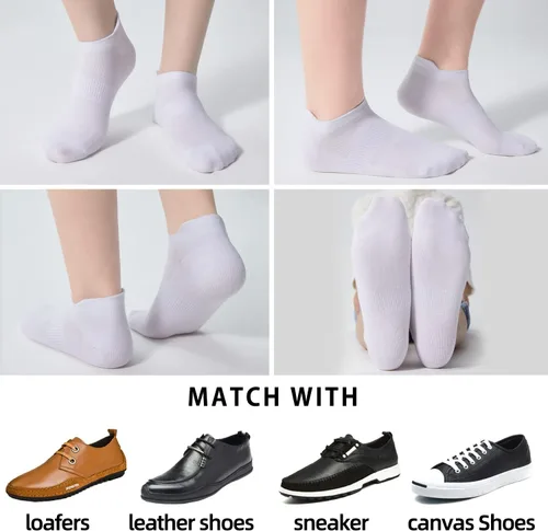Miniatura 5 de Corlap Calcetines deportivos para correr al tobillo, delgados, invisibles, de corte bajo, para hombres y mujeres (5 y 8 pares)