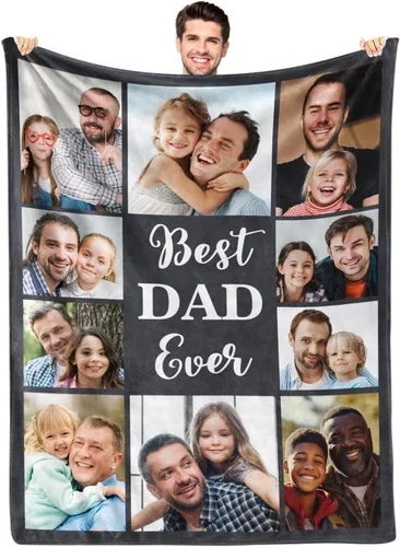 Miniatura 10 de MeMoShe Mantas personalizadas con fotos, regalos personalizados para parejas, manta de foto personalizada, regalos personalizados de "Te quiero
