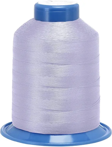 Miniatura 10 de uxcell Hilo de coser de poliéster extrafuerte de 1312 yardas, hilo de tapicería de 210D/0.013 in para costuras manuales y a máquina (azul)
