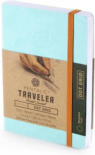 Miniatura 12 de Cuaderno de bocetos Travelers Dot Grid Pentalic Art, libre de ácidos