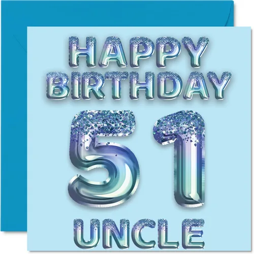 Miniatura 283 de Stuff4 Tarjeta de primer cumpleaños para niños, globo de fiesta con purpurina azul, tarjetas de feliz cumpleaños para niño de 1 año, nieto, hijo, 57