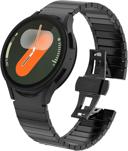 Miniatura 10 de WINGLE Compatible con Galaxy Watch 8/8 Classic Band para hombre, acero inoxidable, Samsung Galaxy Watch 8 Band de 1.732 in, 1.575 in, 1.811 in