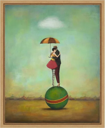 Miniatura 7 de Amanti Art Lienzo enmarcado para pared, 20 x 16 pulgadas, romance de circo, por Duy Huynh, lienzo enmarcado para pared, obras de entretenimiento