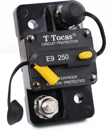 Miniatura 32 de E69 Interruptor de circuito de 10 A T3 con restablecimiento manual Mini de montaje en superficie IP66 Interruptor conmutable de 10 A