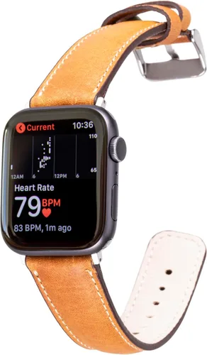 Miniatura 8 de HARDISTON Correas de reloj compatibles con Apple 38mm 40mm 41mm 42mm 44mm 45mm 49mm para hombres y mujeres, pulsera de cuero genuino hecha a mano