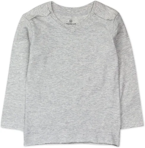 Miniatura 6 de HonestBaby Camiseta unisex de manga larga para bebé, 100% algodón orgánico