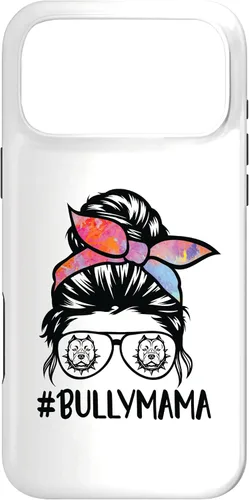 Miniatura 22 de American Bully Mom Messy Bun Hair Glasses, Bully Mama Case for iPhone 16
