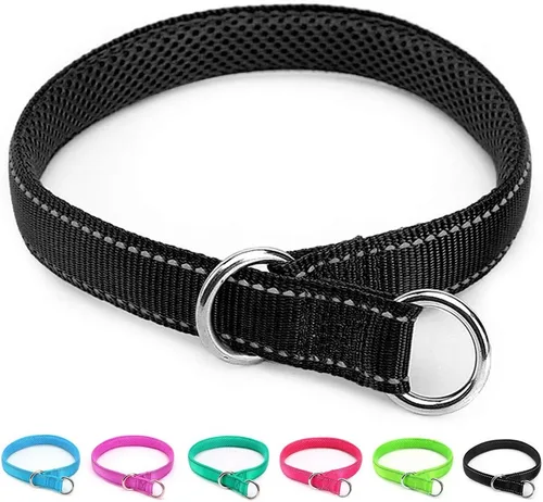Miniatura 13 de Collar reflectante para perro, collar de perro con lazo para perros de 20 a 38 libras, collares de nailon con acolchado suave para entrenamiento