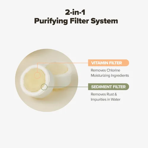 Miniatura 3 de Filtro de agua para grifo de lavabo de baño, filtración con gel de vitamina C, elimina el cloro y los metales pesados, suavizante de agua dura Verde