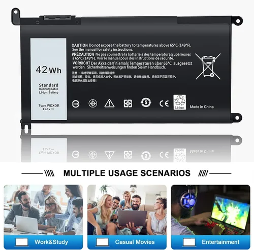 Miniatura 7 de TSKYBEAR WDX0R - Batería para portátil compatible con Dell Inspiron 15 5000 5567 5570 5565 5568 5578 7000 7560 7570 7573 7569 7579 13 5368 5378 17