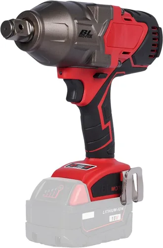 Llave de impacto inalámbrica sin escobillas de 18 V, 3/4 pulgada, torque máximo de 1100 pies/libra (1500 Nm), ajuste de 4 velocidades, arranque y