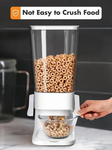 Miniatura 4 de Conworld Dispensador de cereales, almacenamiento de contenedores de cereales, dispensador grande de cereales para encimera, no es fácil de triturar