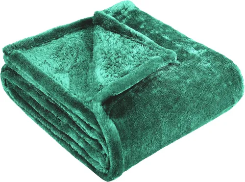 Miniatura 21 de Superior Manta Clásica de Forro Polar Sólido, Gruesa, Acogedora, Mantas Cálidas, Ropa de Cama y Manta de Sofá de Felpa Suave Aterciopelada, Linda