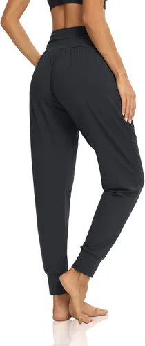 Miniatura 5 de DIBAOLONG - Pantalones de yoga sueltos para hacer ejercicio, casuales, cómodos, con bolsillos