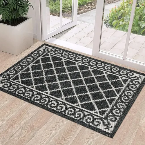 Miniatura 22 de HEBE Alfombra para Puerta Interior 20''x32'' Alfombras de Bienvenida Antideslizantes para Puerta Principal Alfombras Lavables para Zapatos Atrapa