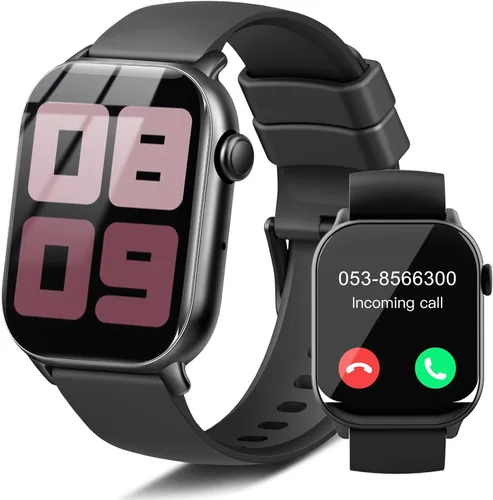 Miniatura 9 de Reloj inteligente (respuesta/haz llamadas), reloj inteligente HD de 1.91 pulgadas para hombres y mujeres, monitor de ritmo cardíaco/sueño/podómetro
