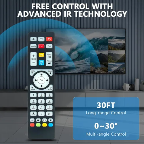 Miniatura 3 de Reemplazo del juego de TV Box Control remoto Trabajo para Global Media Box Plustv, reemplazo para MAX TV Gold 5G Plus Android TV Box