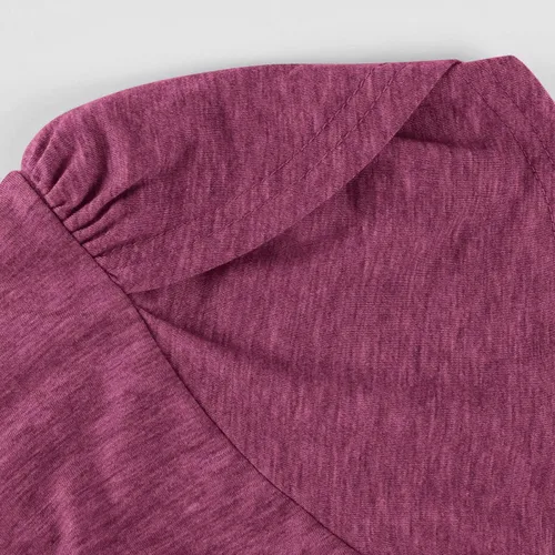 Miniatura 4 de Camisetas de verano para mujer, moda casual, cuello redondo, manga corta, de punto, color sólido, suéter