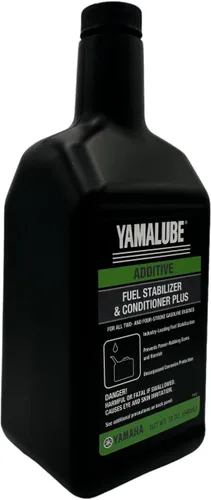 Miniatura 6 de Cyclemax Paquete de cuatro para estabilizador y acondicionador de combustible Yamaha Plus ACC-FSTAB-PL-32 contiene cuatro cuartos y un embudo