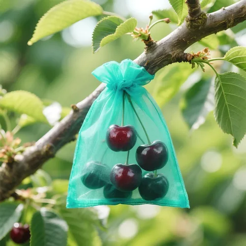 Miniatura 7 de G2PLUS 25 bolsas de organza azul aguamarina de 5 x 7 pulgadas, bolsas de malla transparente para joyas, bolsas de regalo de organza con cordón
