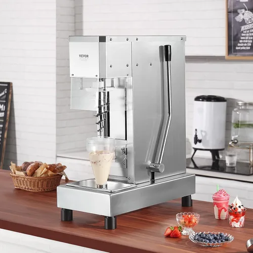 Miniatura 8 de VEVOR Máquina de mezcla de yogur congelado 400W, ajuste de velocidad continuo,Mezcladora de helado de batido de yogur 4200RPM