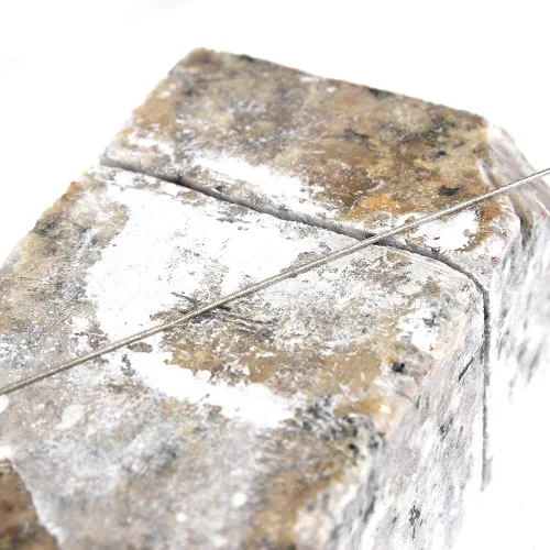 Miniatura 6 de Sierra de mano de alambre de diamante de 0.039 in con marco de acero Sierra de afrontamiento para mármol de jade granito metal vidrio cerámica