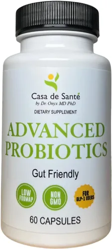 Casa de Sante Suplemento probiótico avanzado para mujeres de menopausia y perimenopausia - Apoya el equilibrio hormonal, sofocos, sudores nocturnos,