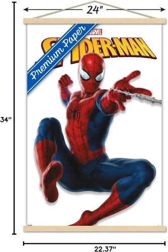 Miniatura 7 de Trends International Marvel Comics - Póster de pared con marco magnético de Spider-Man