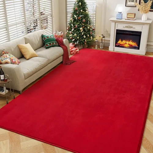 Miniatura 11 de Amearea Alfombras Modernas de Área para Dormitorio Sala de Estar, 4x6 Pies Gris Alfombra de Espuma Viscoelástica Engrosada, Alfombras Mullidas