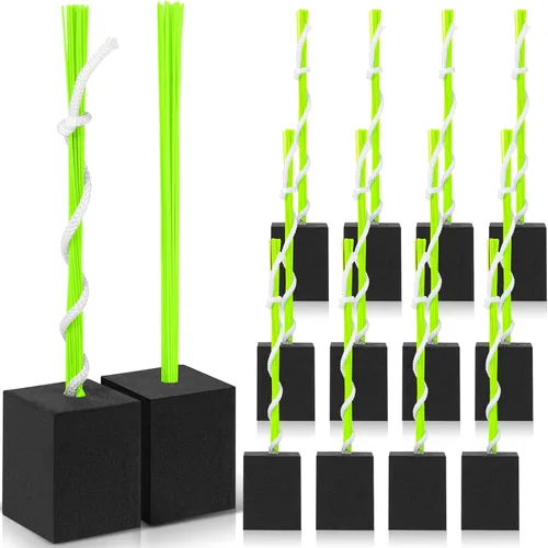 Miniatura 8 de Shappy 12 tapones de base de béisbol con borla, tapones de anclaje resistentes para campo de béisbol y accesorios de sóftbol Rojo
