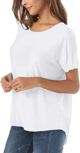 Miniatura 2 de Herou - Camiseta casual holgada de manga corta de verano, para mujer