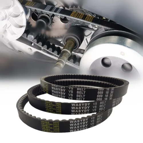 Miniatura 2 de Paquete de 3 correas de transmisión 669 18 30 CVT de repuesto para motor GY6 de 4 tiempos, 49 cc, 50 cc, 139 QMB, compatible con Axis m200 Roketa