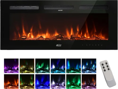Miniatura 9 de Clihome Chimenea eléctrica de 36 pulgadas, para chimenea eléctrica, calentador de chimenea eléctrica, decoración de chimenea, calentador de chimenea