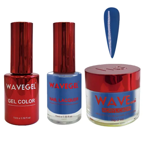 Miniatura 32 de WAVEGEL - Juego de gel de remojo, laca de uñas y polvo acrílico y polvo de inmersión a juego - Colección Queen - #015 Noble Men