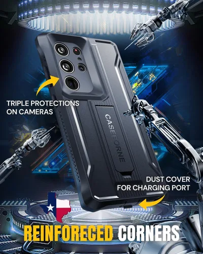 Miniatura 6 de CaseBorne V - Funda protectora para Samsung Galaxy S23 Ultra 5G (anteriormente ArmadilloTek), [tecnología de protección definitiva] Funda protectora