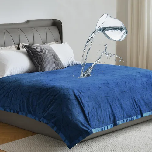 Miniatura 9 de Softan Manta impermeable 100% a prueba de fugas para bebés, adultos, mascotas, perros, gatos, a prueba de orina, protector de 3 capas para cama